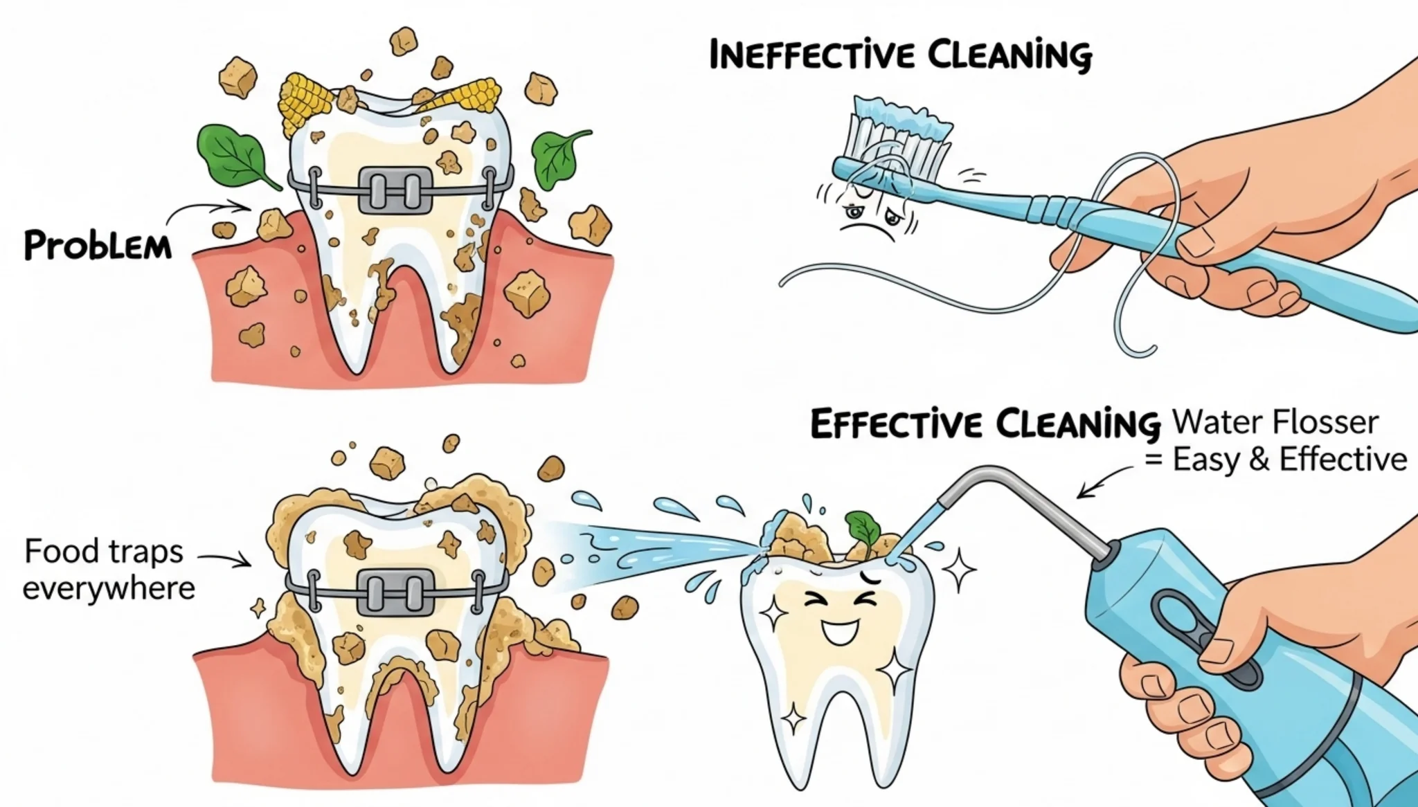 Water Flosser for Braces: Step-by-Step Guide to Gentle Cleaning in Hard-to-Reach Spots